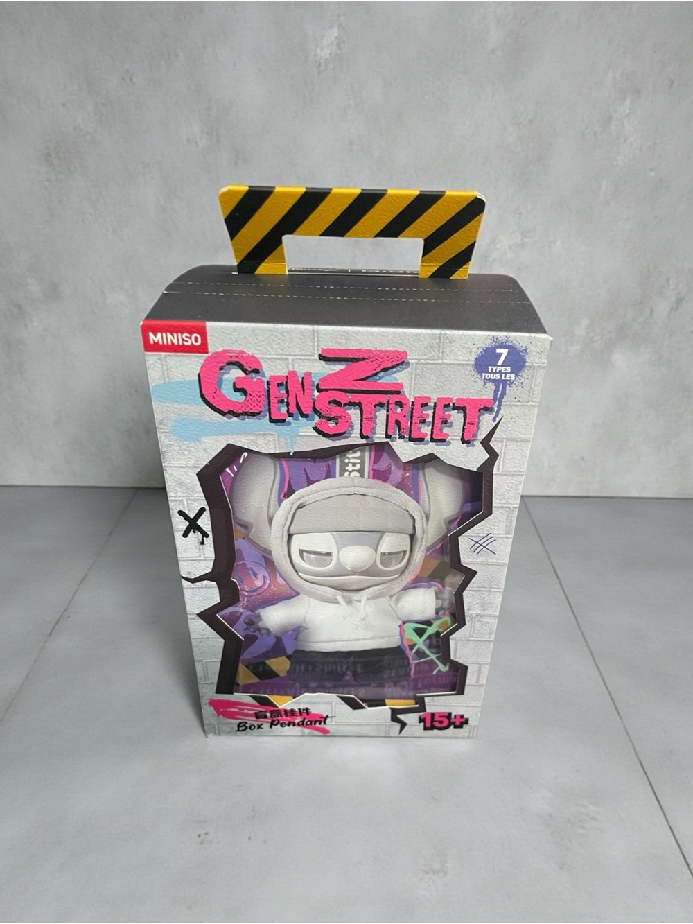 Miniso x Disney Stitch Gen Z Street Series FREESTYLE SECRET CHASE Plush Keychain - Picture 3 of 7